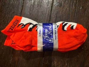 Vtg Tiger Ankle Socks 3 Pairs Fits Mens Size 9-11 USA New Low Cut Princeton? - Picture 1 of 7