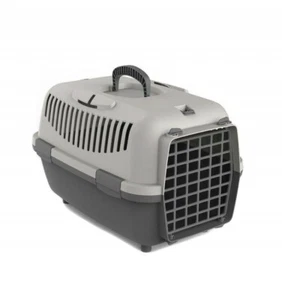 Transportin para mascotas 48x35x30cm perros gatos animales gris - Imagen 1 de 1