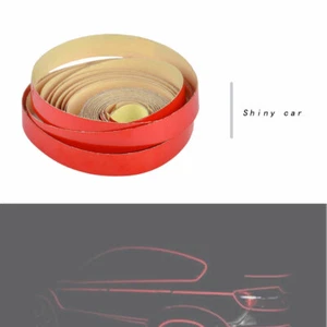 5m x 1cm Red Reflective Stripe Sticker Tape Car Truck Body Self Adhesive Decal - Picture 1 of 5