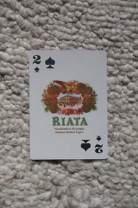 TARJETA DE JUEGO VINTAGE TWO/SPADES ALEMANA ÚNICA/INTERCAMBIABLE J&R RIATA RARA - Imagen 1 de 2