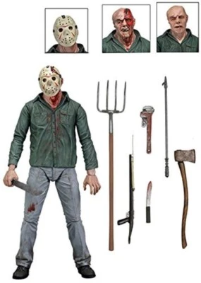 Figura de acción Friday The 13th Part 3 3D Jason 7" A New Dimension of Terror NECA Foto 1 de 2