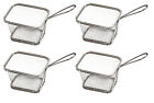4 piece Stainess Steel Fries Fish and Chips Serving Basket Holder Party BBQ Food