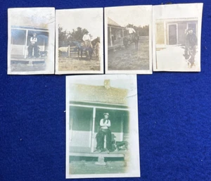 Original Antique Cowboy Wooly Chaps Horse Dog Photo Collection Lot Vintage West - Picture 1 of 12