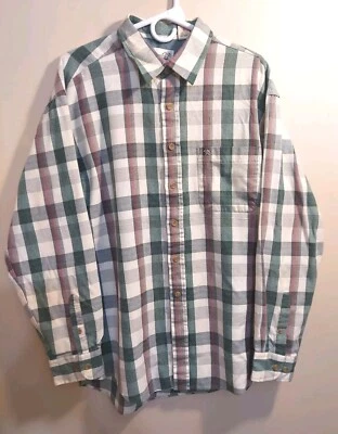 Arnold Palmer 复古格子长袖纽扣男式 XLT 17-17 1/2 衬衫  — 第 1/4 张图片