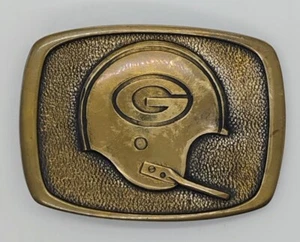 Vintage Green Bay Packers Brass Belt Buckle - Picture 1 of 5