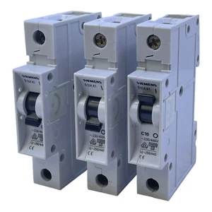 Siemens 5SX41 Circuit Breaker 230/400V Ve :3 Pcs - Picture 1 of 12