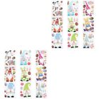  2 PCS Pvc Easter Window Stickers Animal Removable Wall Gnomes Decals
