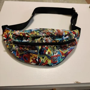 Marvel Spiderman Comic Cross Body Around Waist Fanny Pack Adjustable - Picture 1 of 9