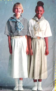 BUTTERICK 6024 - Girls' Skirt & Shirt Sewing Pattern... Size 10 (uncut) - Picture 1 of 5