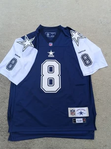 Maglia Reebok Vintage Troy Aikman #8 Dallas Cowboys Legends retro taglia L - Foto 1 di 11
