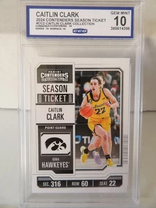 WNBA 2024 CATLIN CLARK COLLECTION #CC2 CCG 10 - Picture 1 of 2