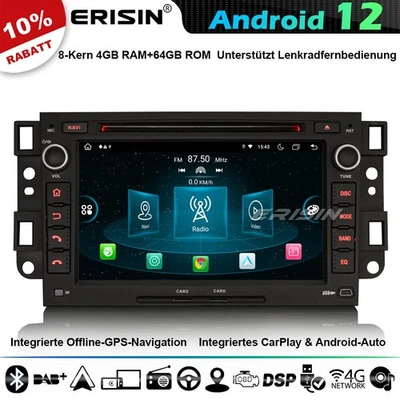 8-Kern Android 14 64GB Autoradio CarPlay Navi Chevrolet Aveo Captiva Epica DAB+ - Bild 1 von 4