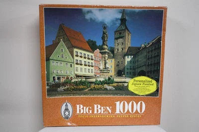 NEW MB Hasbro Big Ben Landsberg am Lech Germany 1000 pcs Jigsaw Puzzle - Image 1 of 3