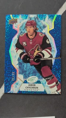 2021-22 UD Ice Hockey Royal Blue #34 Jakob Chychrun Coyotes /99 - Image 1 of 3