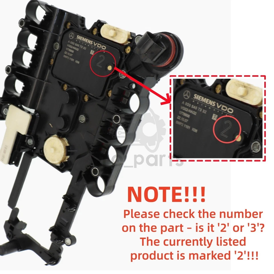 VGS2 722.9 Non-Programmed Transmission Conductor Plate TCM TCU For Mercedes-Benz - Image 1 of 4