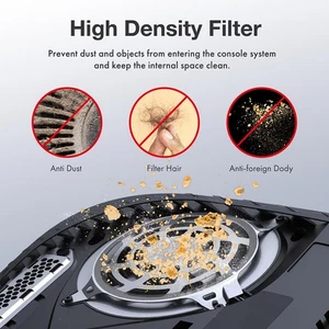 Game Console Dust Protector Cover Kit 4x Fan Dust Mesh Filter And Silicone P NEW - Zdjęcie 1 z 12