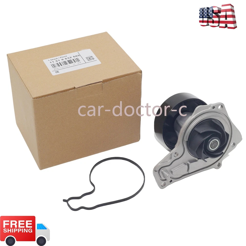 OEM 11518632585 Water Pump assembly NEW for BMW 340i 440i 540i 740i X3 B58 US - Image 1 of 4
