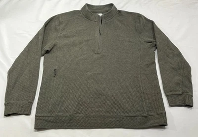 Sudadera 7Diamonds Hombres Restauración Rendimiento 1/4 Cremallera Talla XXL Pullover Verde Foto 1 de 4