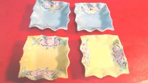 Vintage-James Kent-England-Blumen Chintz gekräuselt-Schmuckschale-Schminktisch Tablett - Bild 1 von 6