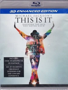 Michael Jackson This Is It 3D ENHANCED EDTITION BLU RAY 3D NEW! THRILLER, MUSIC - Picture 1 of 1