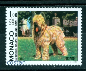 Internationale Hundeausstellung 1982/Monte Carlo,Briard/Berger de Brie,Monaco,Mi.1534,MNH - Bild 1 von 1