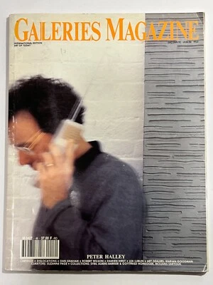 French GALERIES Magazine DEC/JAN 1992 N°46 90s Art PETER HALLEY Marian Goodman ! - Image 1 of 4