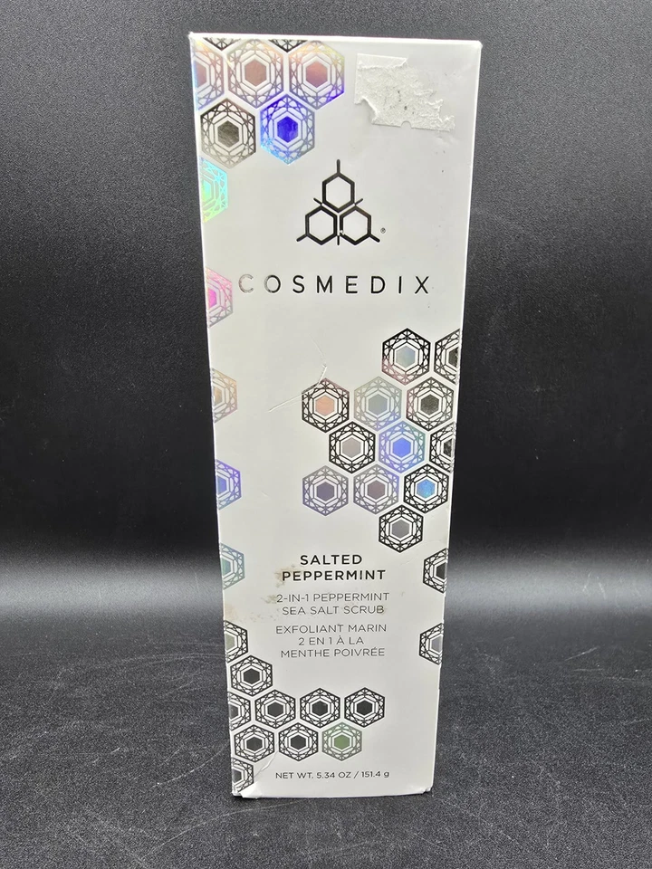 Cosmedix Salted Peppermint Sea Salt Scrub 5.34 OZ Sealed - Image 1 of 4