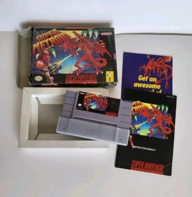 🌟 VG SNES Super Nintendo - Super Metroid - CIB w Manual  - Image 1 of 4