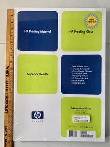 HP DesignJet Proofing Gloss Q1970A Sealed Box 50 Printing Sheets 13"x19" OOP NOS - Picture 1 of 9