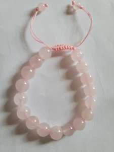 Rose quartz beads healing wrist mala (Bracelet) . - Picture 1 of 2
