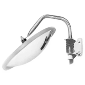10 Inch Stainless Steel Convex Rear Crossview Mirror Driver Side - Velvac 715212 - Picture 1 of 1
