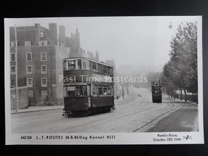 London Tram L.T. ROUTE 56 & 84 DOG KENNEL HILL Pamlin Print Postcard M3124 - Picture 1 of 2