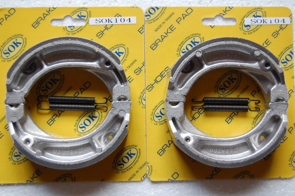 SAPATOS DE FREIO DIANTEIRO E TRASEIRO + molas adequadas para HONDA MTX 80 1980-1983 MTX80 - Imagem 1 de 1