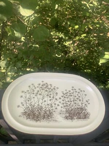 Noritake Desert Flowers Oval Serving Platter Plate Vintage 70's Japan Stoneware - Picture 1 of 11