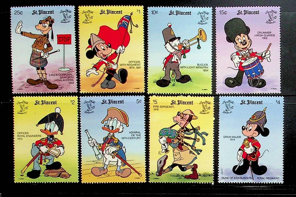 St. VINCENT Sc 1322-9 NH ISSUE OF 1990 - DISNEY - Sc$17 - (DF25)  - Image 1 of 1