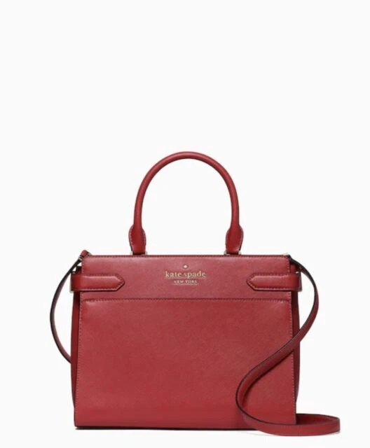 kate spade new york Staci Women's Medium Satchel Bag - Red Currant (WKRU6951)