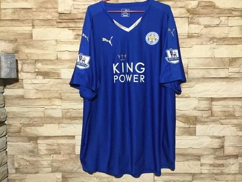 LEICESTER CITY 2015 2016 Home Football Shirt Soccer Jersey Puma Sz 4XL Cover