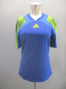 Adidas Barricade ClimaCool Size S Mens Blue Short Sleeve Athletic Tennis Tee 560 - Picture 1 of 9