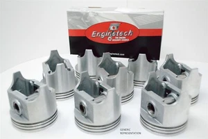 73 72 74 75 76 77 78 Chrysler Dodge Plymouth 440 (8) FLAT TOP PISTONS & RINGS - Picture 1 of 3