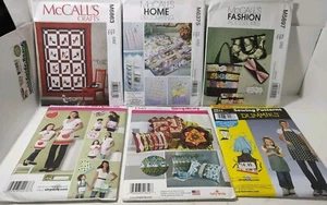 Mixed Lot Of 6 Patterns McCall's And Simplicity Home Decor & Aprons Uncut - Bild 1 von 3