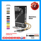 fits CB900F2 HORNET 02-06 Goodridge Steel Gold Fr Brake Hoses HN0918-3FC-GD