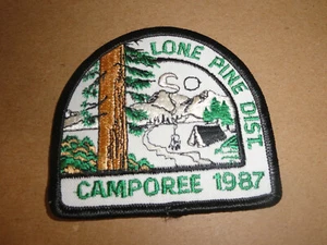 LONE PINE DIST. CAMPOREE 1987 - PATCH BSA 76 - Imagen 1 de 2