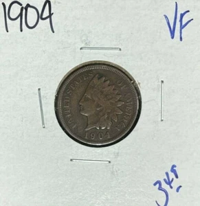 CENTAVO CABEZA INDIA 1904 ~ EN MUY BUEN ESTADO ~BONITA MONEDA~ - Imagen 1 de 2