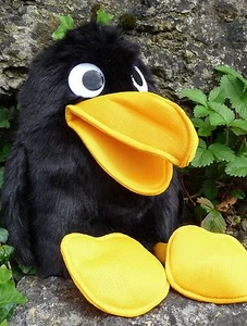Handspielpuppe MAXI VOGEL Rabe Abraxas Länge 42cm 70-20 - Bild 1 von 6