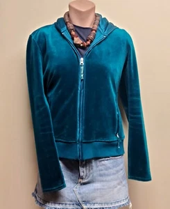 Liz Claiborne blue/green hoodie sweatshirt, size small - Picture 1 of 7