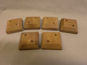 3793M Set 6 Pfosten Kappen 2,5 x 2,5 unbenutzt 1 hat einen Riss - Bild 1 von 6