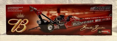 ACCIÓN Brandon Bernstein Edición Autografiada Budweiser King Top Dragster 1:24  Foto 1 de 4