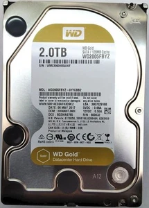 WD WD2005FBYZ Hard Disk Drive 2TB SATA 128MB for Exacq Server EXQ-500032000 - Afbeelding 1 van 7