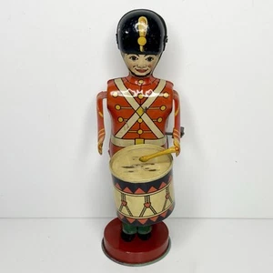 De colección J Chein Tin Litho Toy Soldier Baterista Funcionando (Falta la baqueta) - Imagen 1 de 8