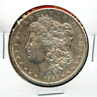 Moneda de 1 dólar Morgan 1884 S de plata como nueva de Estados Unidos #79 fecha clave rara 1884-S Foto 1 de 3